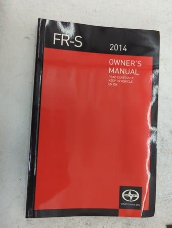 compare product 2014 Scion Fr-S Owners Manual Book Guide P/N:OM18040U 01999-18040 OEM Used Auto Parts