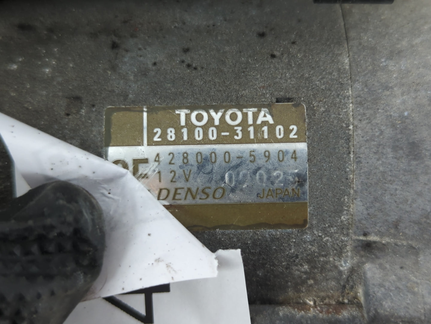 2011-2016 Scion Tc Car Starter Motor Solenoid OEM P/N:428000-5904 28100-31102 Fits Fits 2011 2012 2013 2014 2015 2016 OEM Us