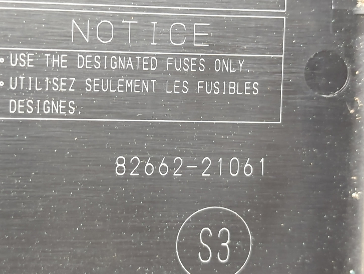 2014-2016 Scion Tc Fusebox Fuse Box Panel Relay Module P/N:82662-21061 Fits Fits 2014 2015 2016 OEM Used Auto Parts - Oemuse
