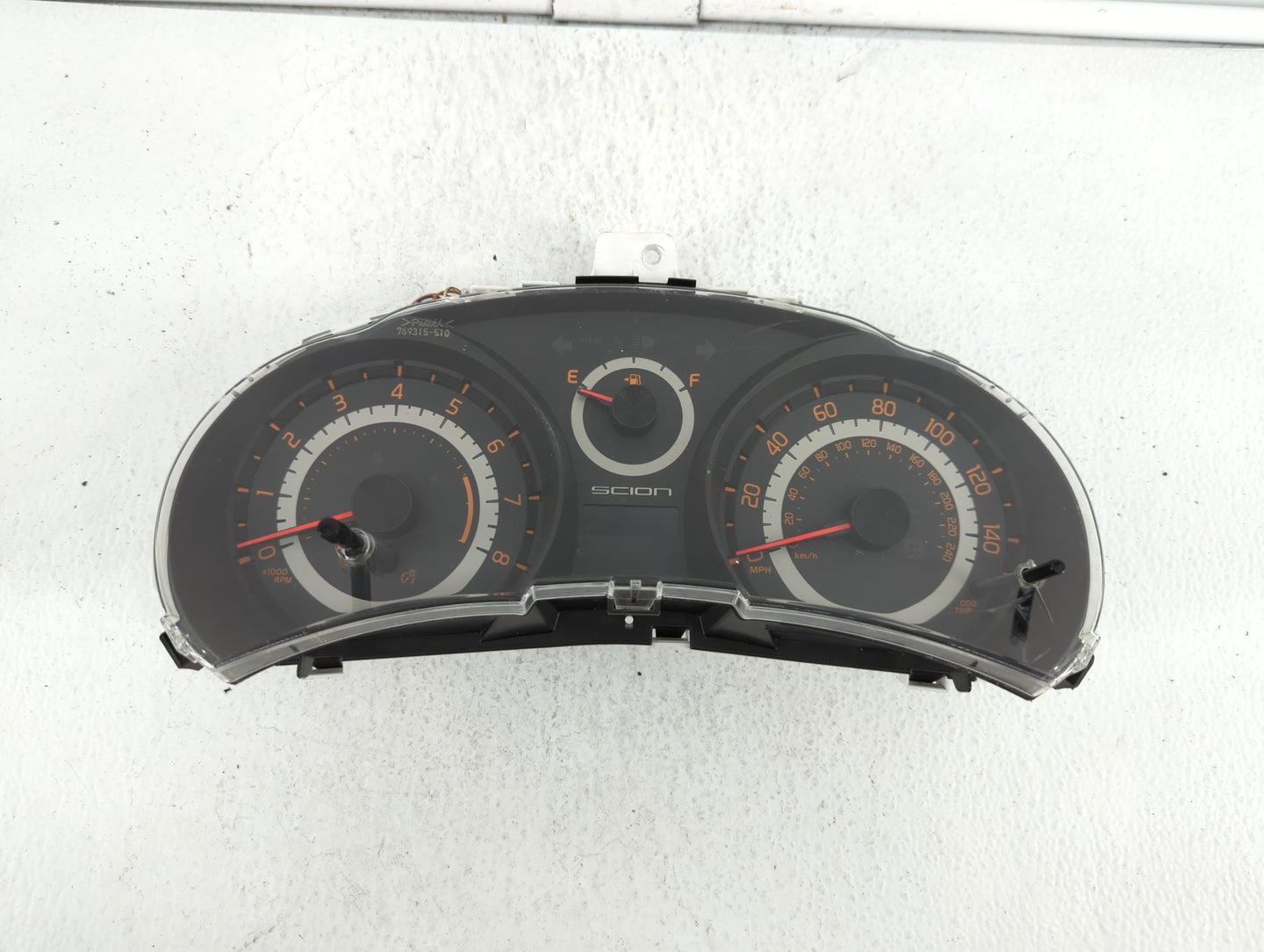 2014-2016 Scion Tc Instrument Cluster Speedometer Gauges P/N:83800-21510 83800-21500 Miles: Fits Fits 2014 2015 2016 OEM Use