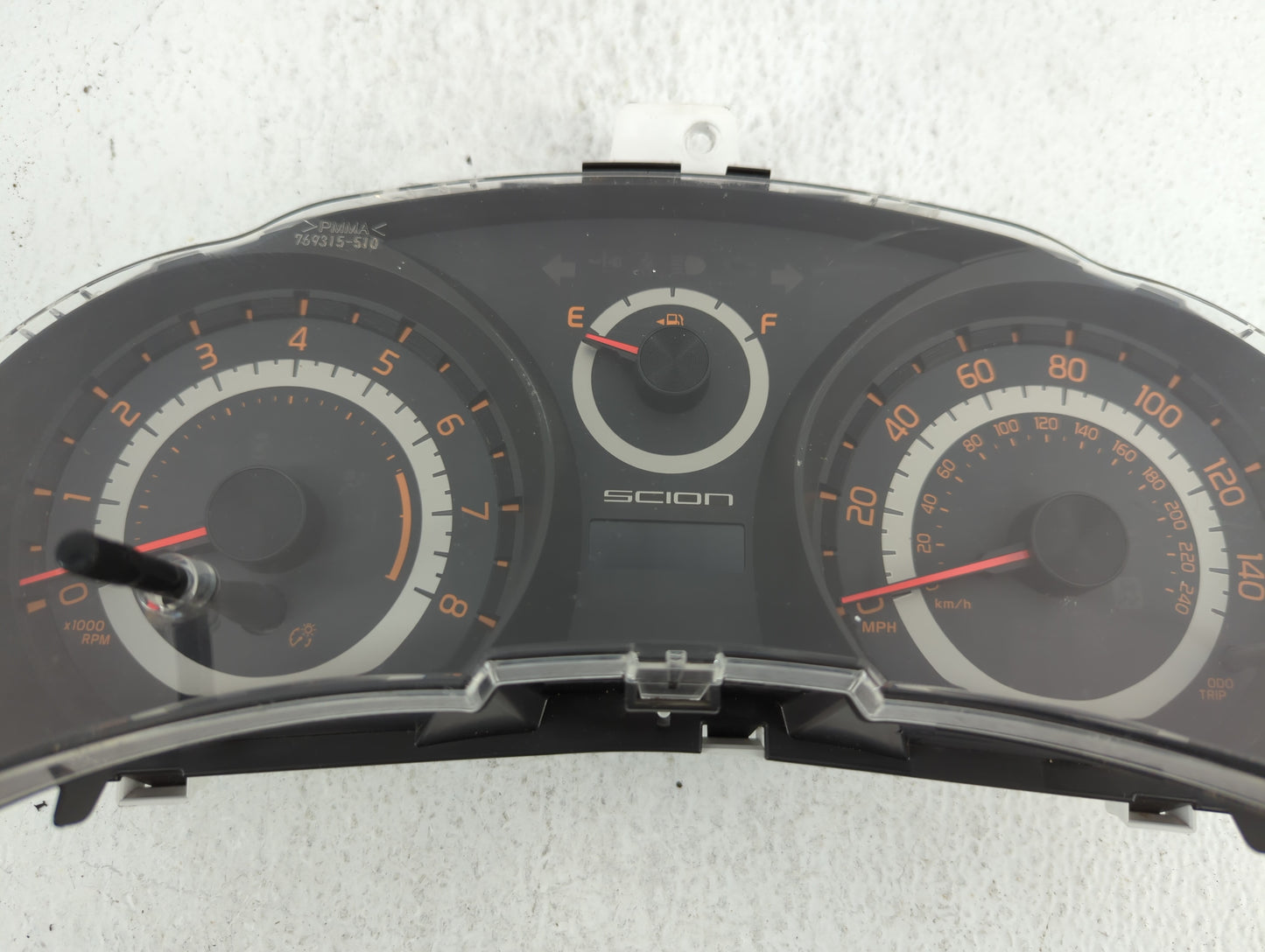 2014-2016 Scion Tc Instrument Cluster Speedometer Gauges P/N:83800-21510 83800-21500 Miles: Fits Fits 2014 2015 2016 OEM Use