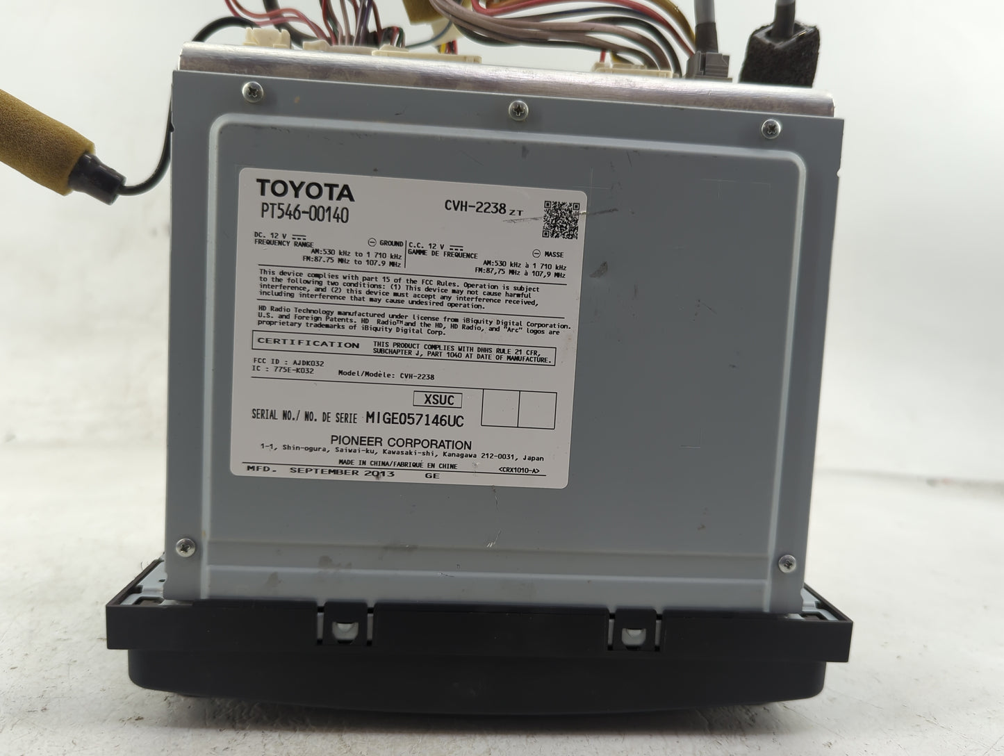 2013-2015 Scion Xb Radio AM FM Cd Player Receiver Replacement P/N:PT546-00140 Fits Fits 2012 2013 2014 2015 2016 OEM Used Au