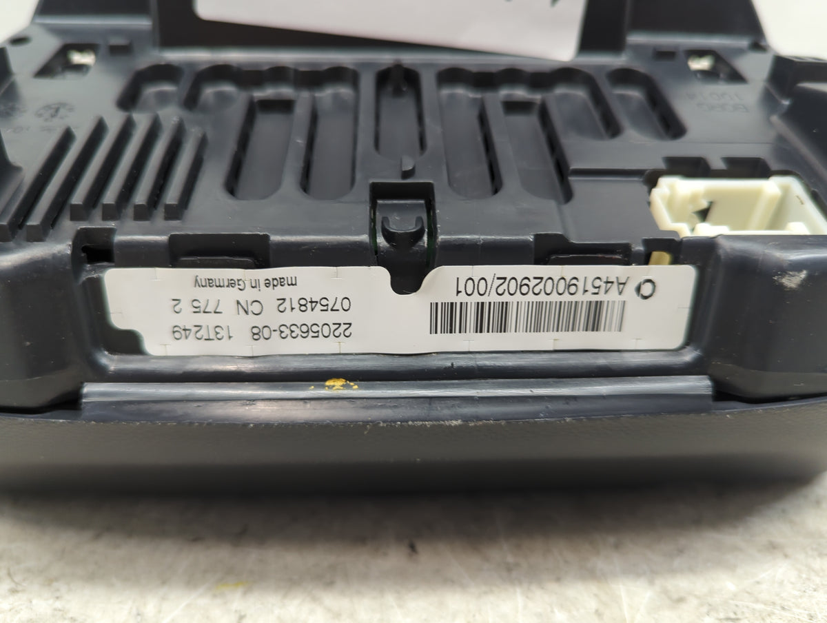 2014 Smart Fortwo Instrument Cluster Speedometer Gauges P/N:2205633-08 A4519002902/001, 13T249 Miles: Fits OEM Used Auto Par