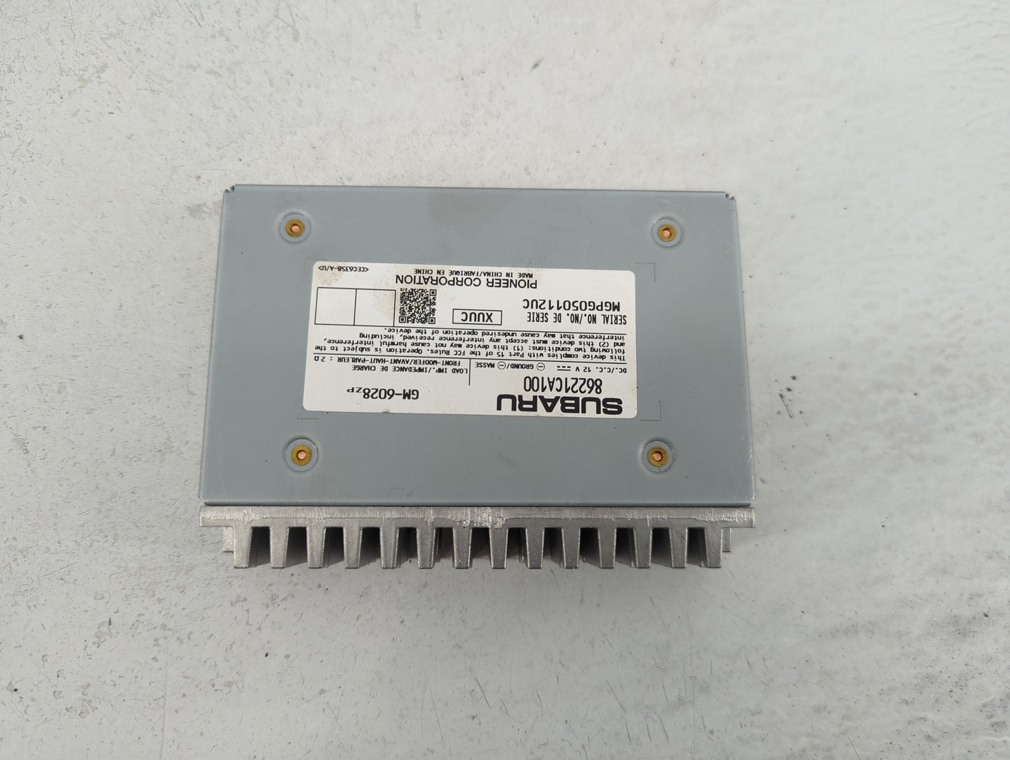 2014 Subaru Brz Radio AM FM Cd Player Receiver Replacement P/N:86221CA100 Fits OEM Used Auto Parts - Oemusedautoparts1.com