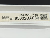 2014 Subaru Brz Instrument Cluster Speedometer Gauges P/N:85002CA030 Fits OEM Used Auto Parts - Oemusedautoparts1.com