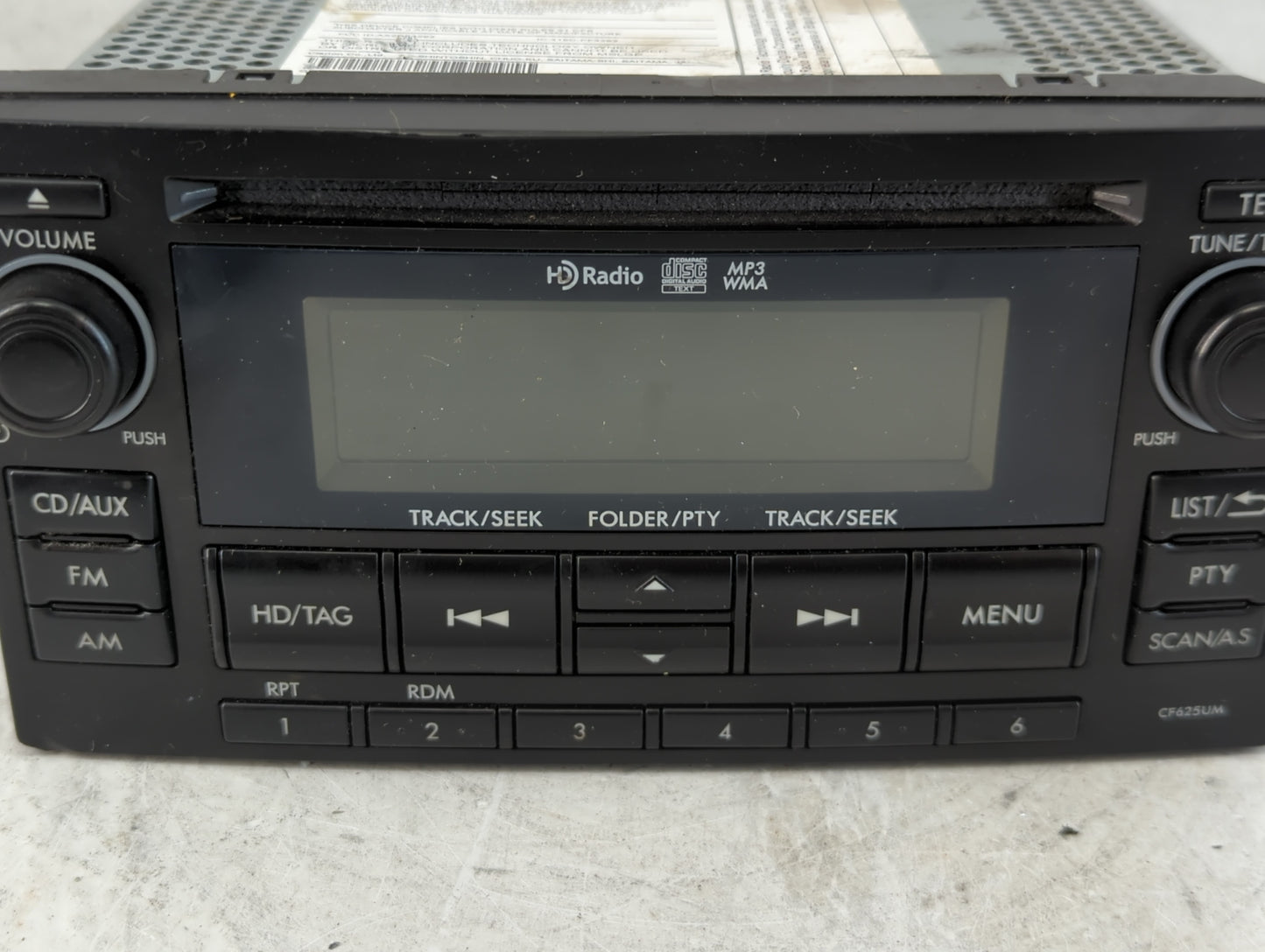 2014 Subaru Forester Radio AM FM Cd Player Receiver Replacement P/N:86201SG620 Fits OEM Used Auto Parts - Oemusedautoparts1.