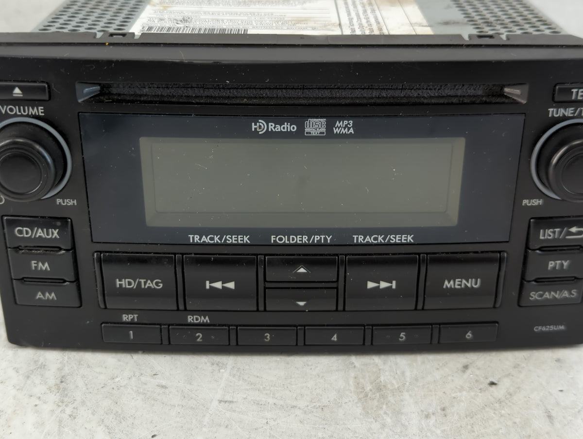 2014-2015 Subaru Forester Radio AM FM Cd Player Receiver Replacement P/N:86201SG620 Fits Fits 2014 2015 OEM Used Auto Parts 