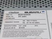 2014 Subaru Forester Radio AM FM Cd Player Receiver Replacement P/N:86201SG620 Fits OEM Used Auto Parts - Oemusedautoparts1.