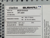 2014 Subaru Forester Radio AM FM Cd Player Receiver Replacement P/N:86201SG620 Fits OEM Used Auto Parts - Oemusedautoparts1.