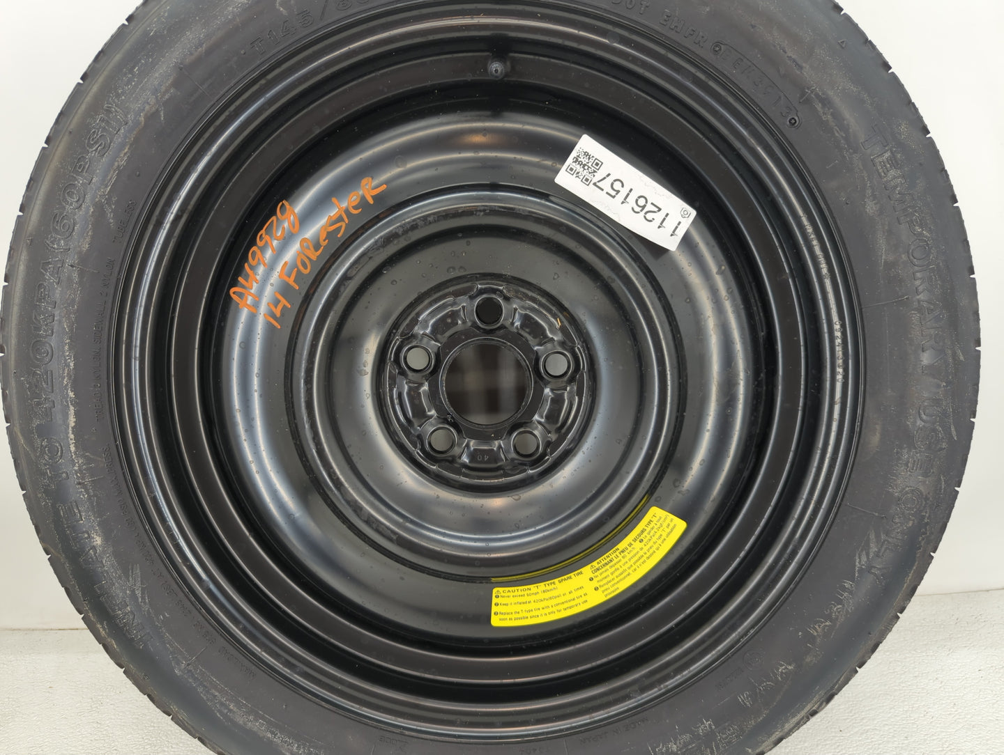 2014-2018 Subaru Forester Spare Donut Tire Wheel Rim Oem - Oemusedautoparts1.com