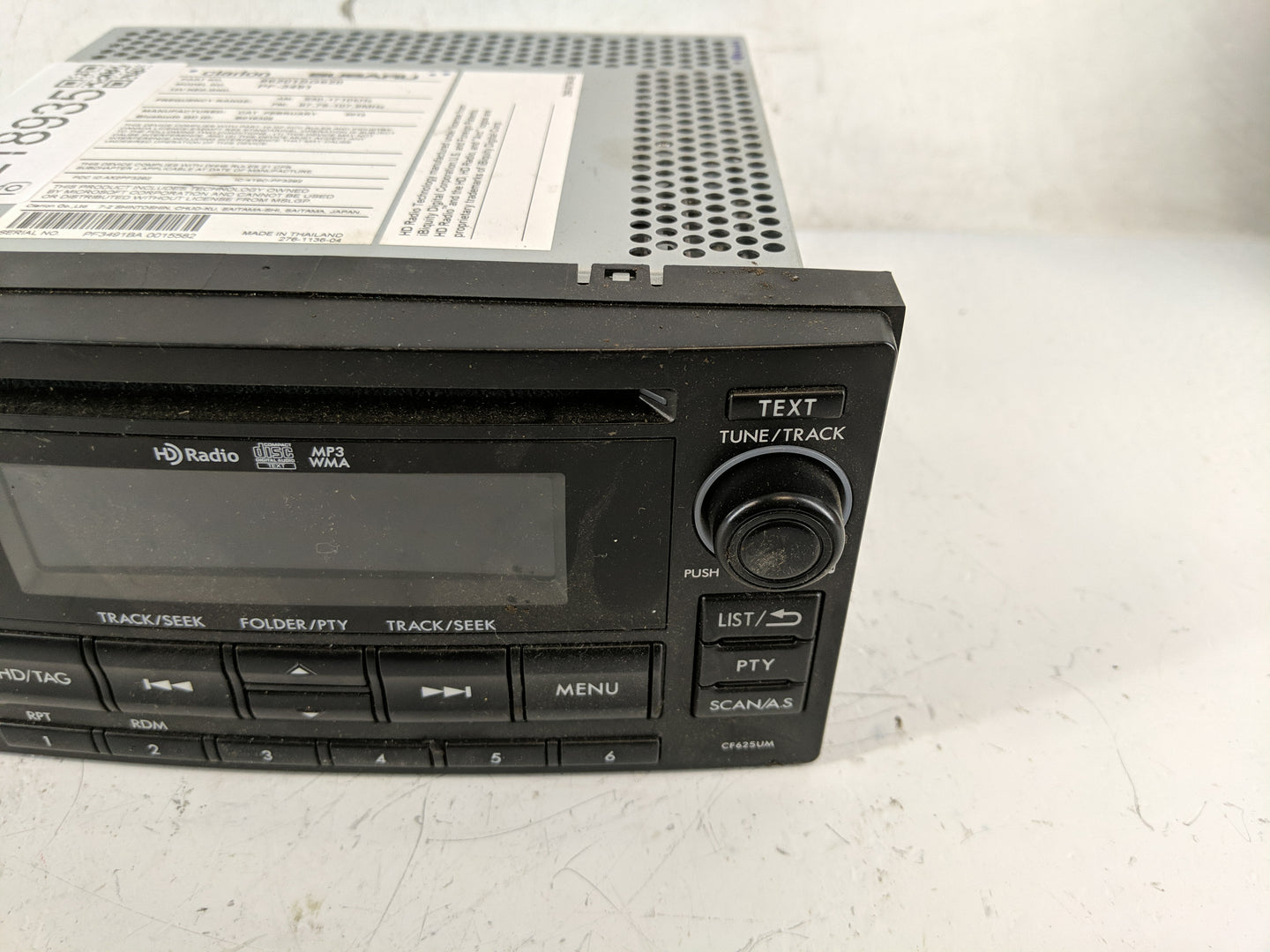 2014 Subaru Forester Radio AM FM Cd Player Receiver Replacement P/N:86201SG620 Fits OEM Used Auto Parts - Oemusedautoparts1.