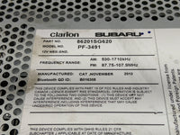 2014 Subaru Forester Radio AM FM Cd Player Receiver Replacement P/N:86201SG620 Fits OEM Used Auto Parts - Oemusedautoparts1.