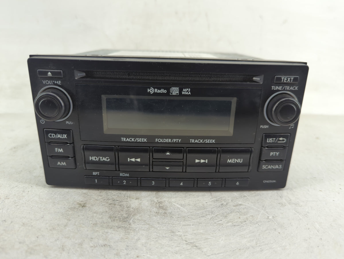 2014 Subaru Forester Radio AM FM Cd Player Receiver Replacement P/N:86201SG620 Fits OEM Used Auto Parts - Oemusedautoparts1.