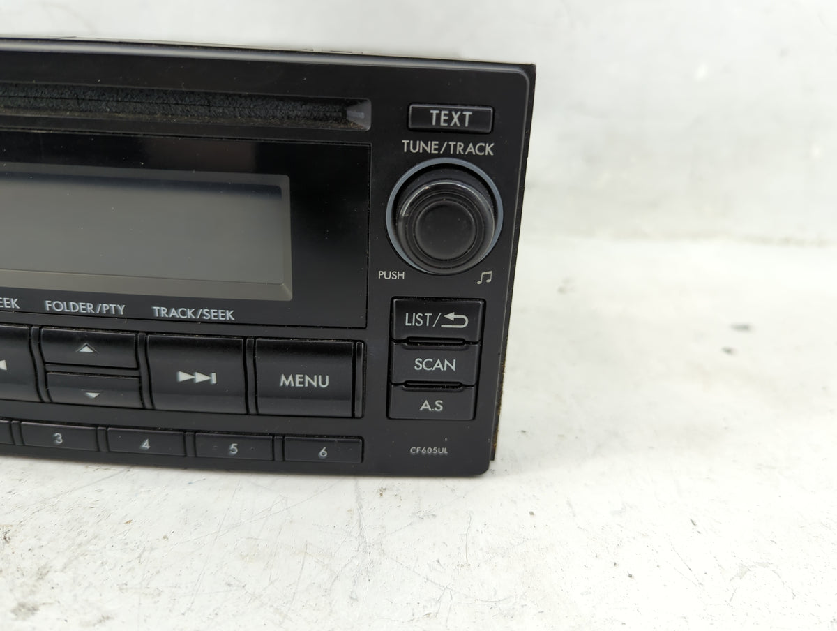 2014-2015 Subaru Forester Radio AM FM Cd Player Receiver Replacement P/N:86201SG600 Fits Fits 2014 2015 OEM Used Auto Parts 