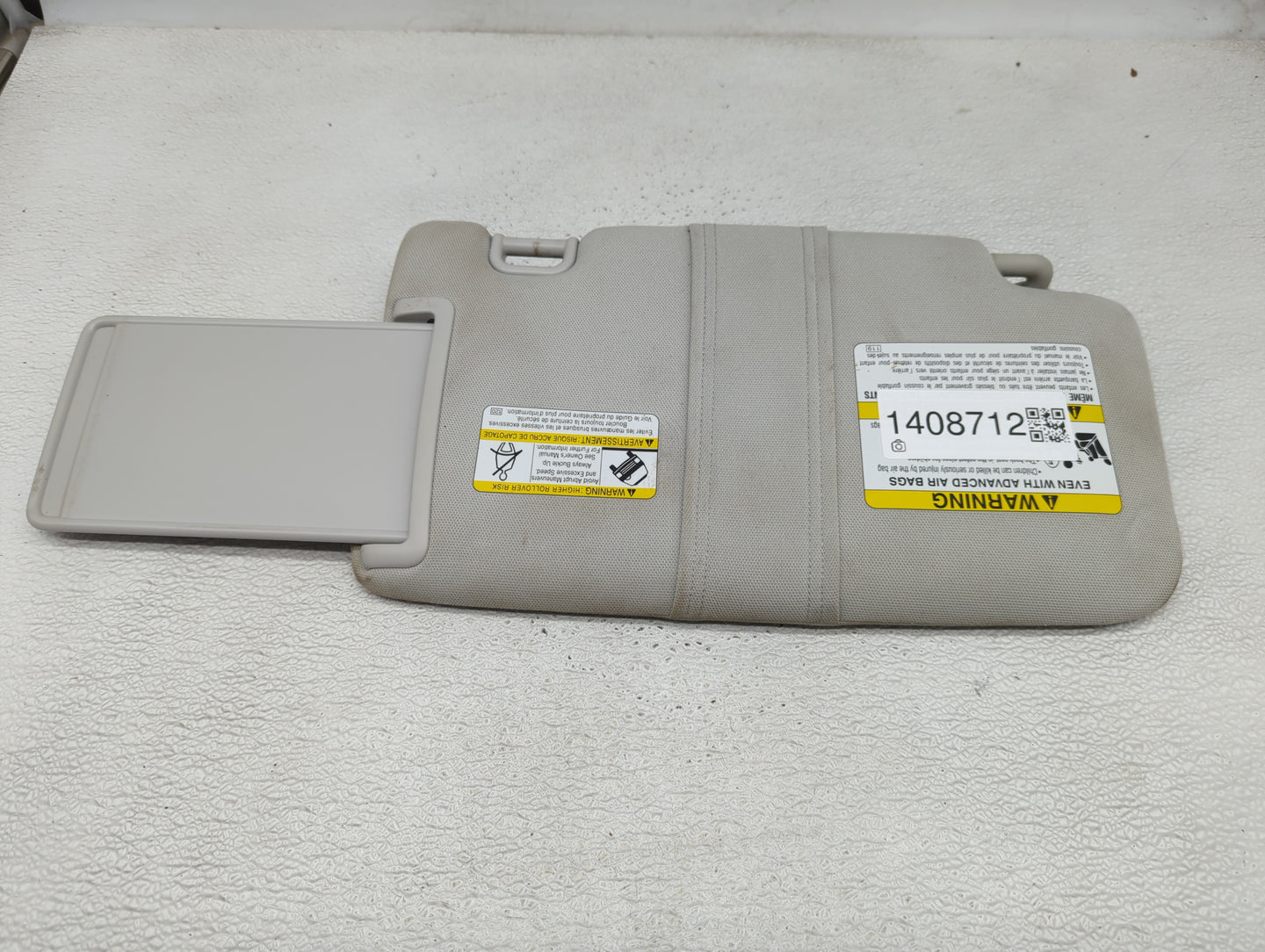 2014-2016 Subaru Forester Sun Visor Shade Replacement Passenger Right Mirror Fits Fits 2014 2015 2016 OEM Used Auto Parts - 