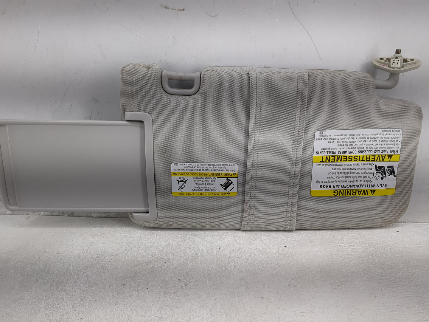 2014 Subaru Forester Sun Visor Shade Replacement Driver Left Mirror Fits OEM Used Auto Parts - Oemusedautoparts1.com
