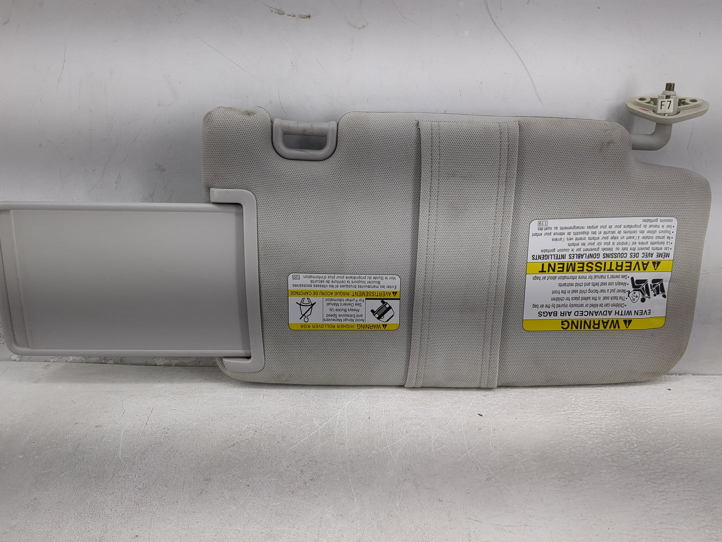 2014 Subaru Forester Sun Visor Shade Replacement Driver Left Mirror Fits OEM Used Auto Parts - Oemusedautoparts1.com