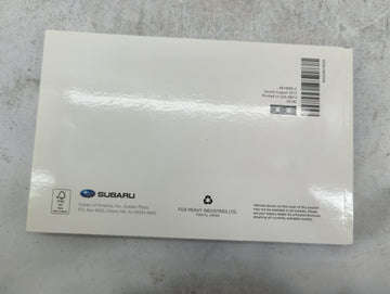 2014 Subaru Forester Owners Manual Book Guide P/N:A8190BE-C MSASM1403A OEM Used Auto Parts