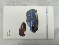 2014 Subaru Forester Owners Manual Book Guide P/N:A8190BE-C MSA5B1404A OEM Used Auto Parts - Oemusedautoparts1.com