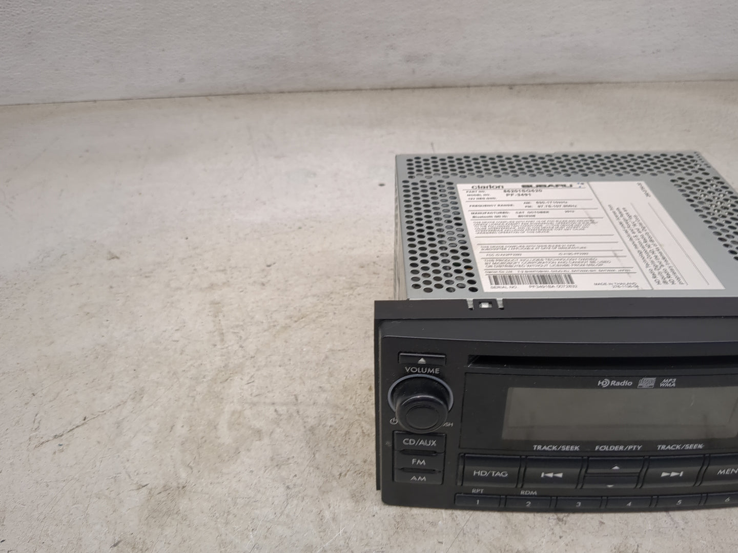 2014 Subaru Forester Radio AM FM Cd Player Receiver Replacement P/N:86201SG620 PF-3491, AX2PF3292, 419C-PF3292 Fits OEM Used