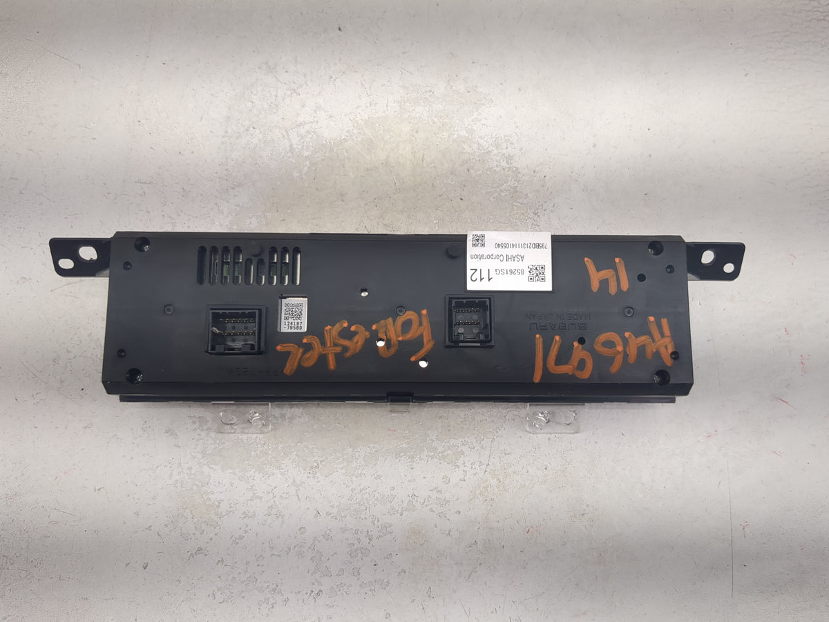 2014 Subaru Forester Information Radio Display Screen 1471222 - Oemusedautoparts1.com