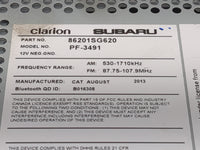 2014-2015 Subaru Forester Radio AM FM Cd Player Receiver Replacement P/N:86201SG620 PF-3491, 86273SG230 Fits Fits 2014 2015 