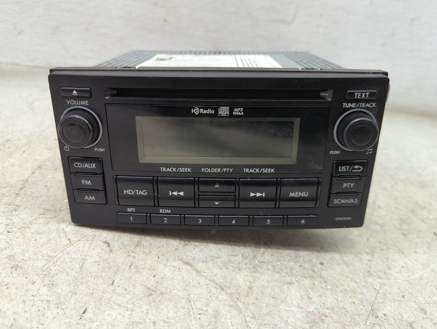 2014 Subaru Forester Radio AM FM Cd Player Receiver Replacement P/N:86201SG620 PF-3491 Fits OEM Used Auto Parts - Oemusedaut