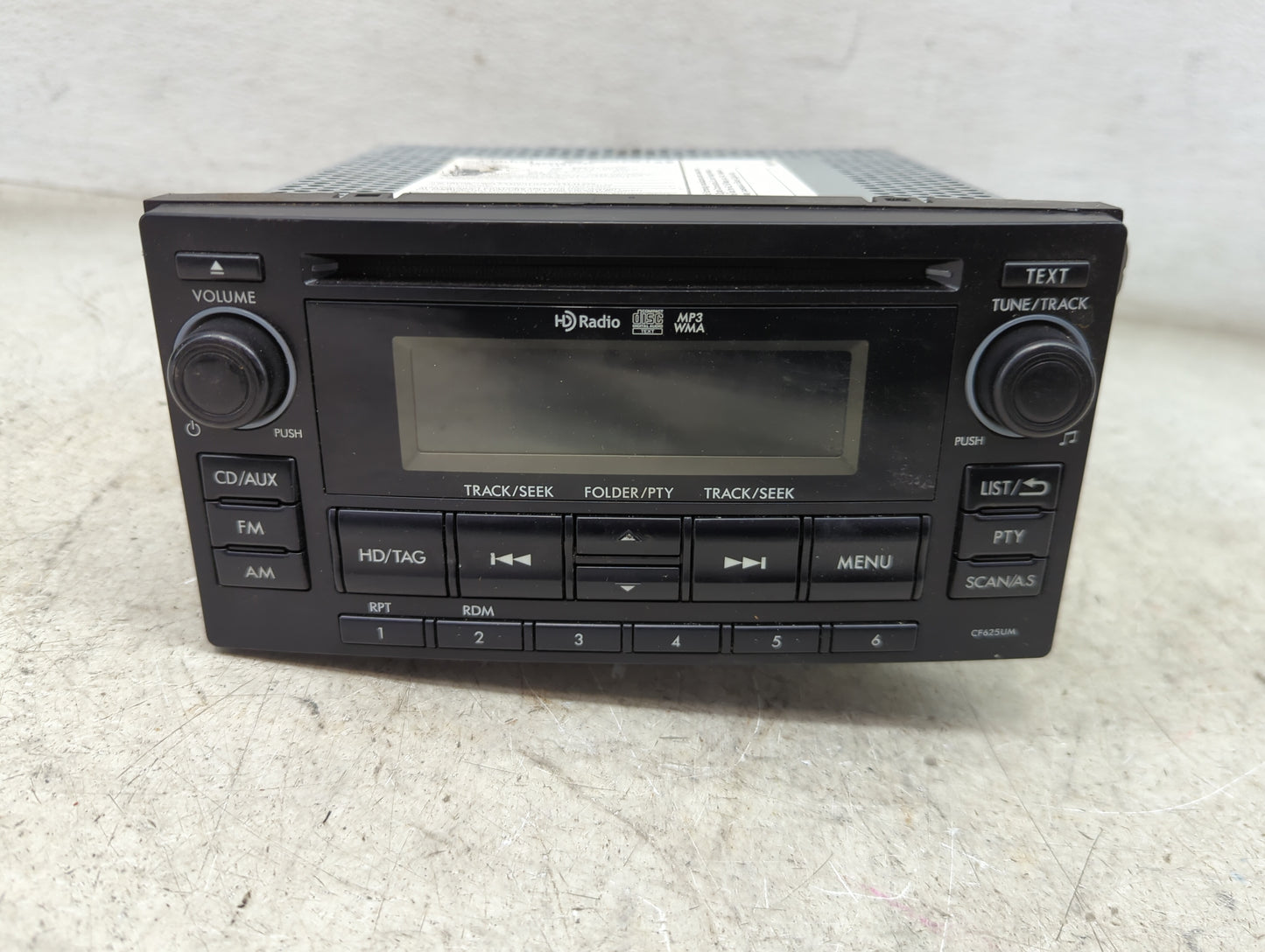 2014 Subaru Forester Radio AM FM Cd Player Receiver Replacement P/N:86201SG620 PF-3491 Fits OEM Used Auto Parts - Oemusedaut
