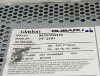2014 Subaru Forester Radio AM FM Cd Player Receiver Replacement P/N:86201SG620 PF-3491 Fits OEM Used Auto Parts - Oemusedaut