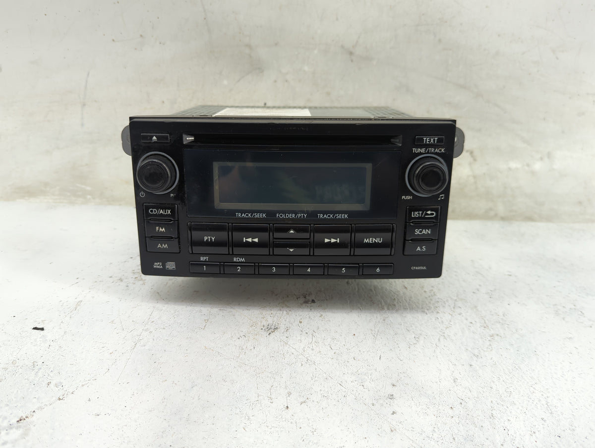 2014 Subaru Forester Radio AM FM Cd Player Receiver Replacement P/N:86201SG600 PF-3496, CF605UL Fits OEM Used Auto Parts - O