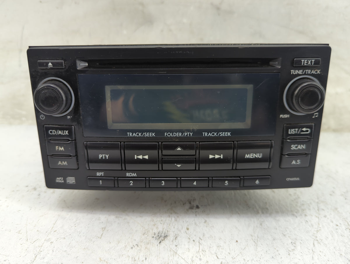 2014 Subaru Forester Radio AM FM Cd Player Receiver Replacement P/N:86201SG600 PF-3496, CF605UL Fits OEM Used Auto Parts - O