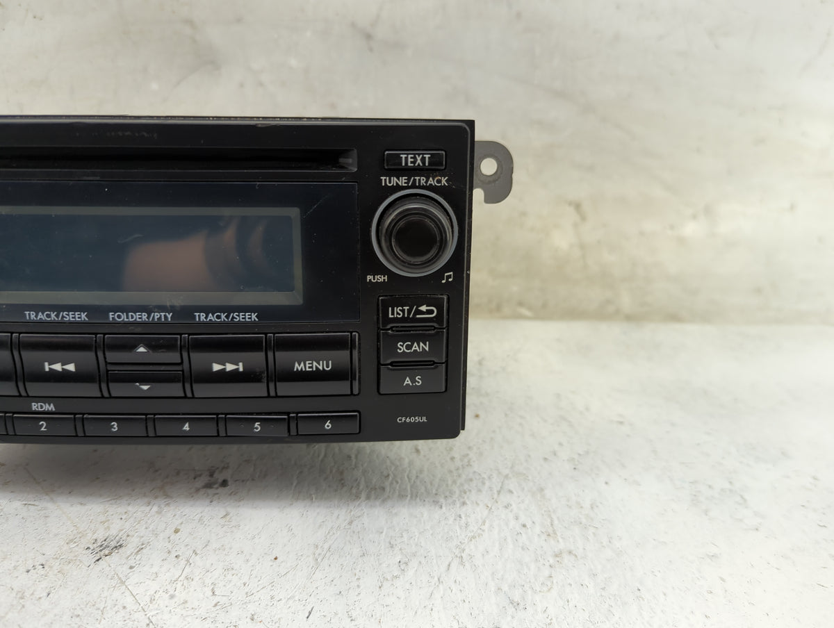 2014 Subaru Forester Radio AM FM Cd Player Receiver Replacement P/N:86201SG600 PF-3496, CF605UL Fits OEM Used Auto Parts - O