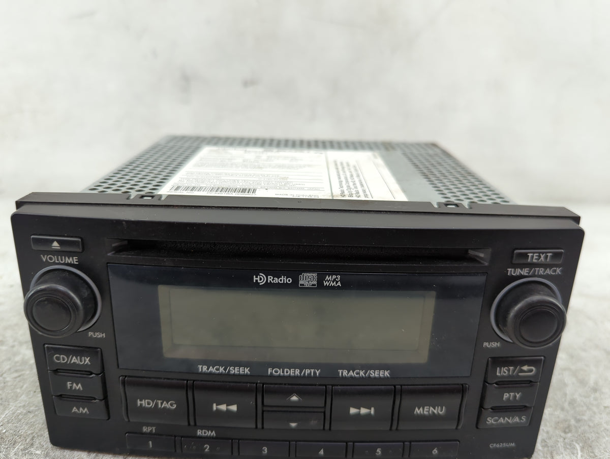 2014 Subaru Forester Radio AM FM Cd Player Receiver Replacement P/N:86201SG620 PF-3491, CF625UM Fits OEM Used Auto Parts - O