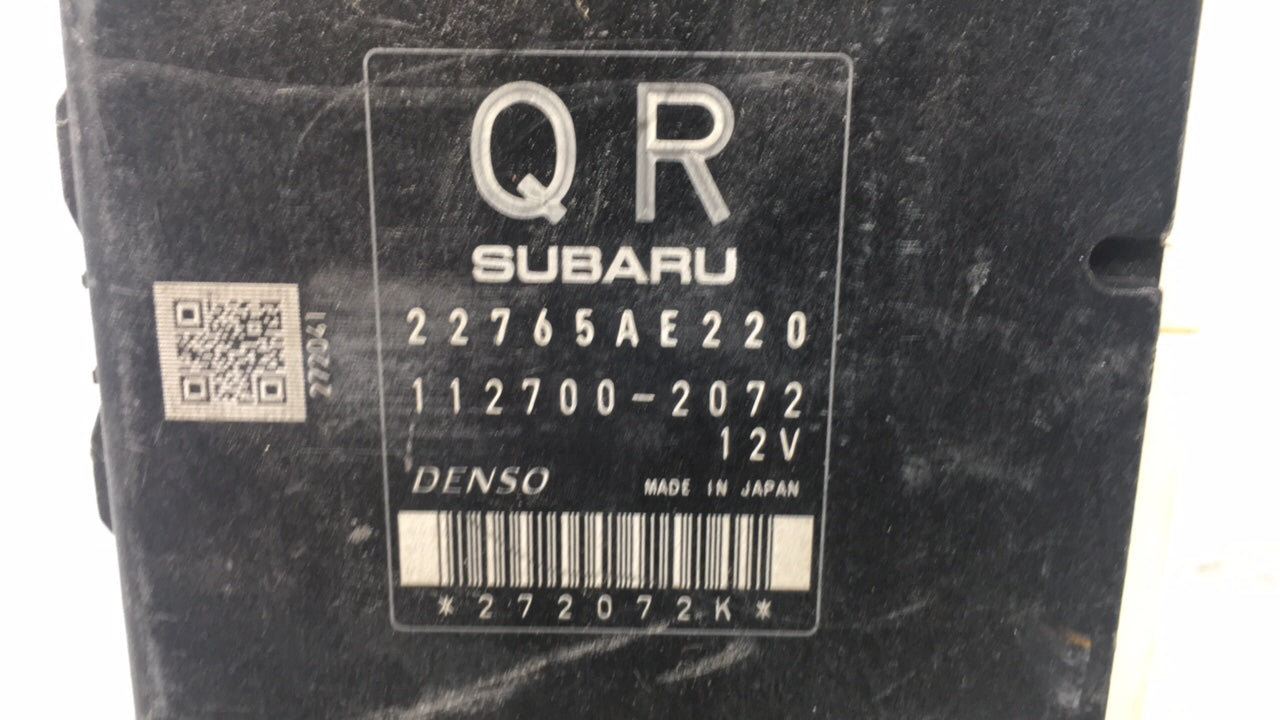 2014 Subaru Forester PCM Engine Control Computer ECU ECM PCU OEM P/N:22765AE220 112700-2072 Fits OEM Used Auto Parts - Oemus