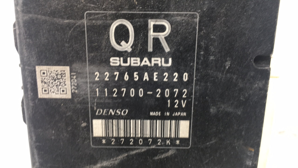 2014 Subaru Forester PCM Engine Control Computer ECU ECM PCU OEM P/N:22765AE220 112700-2072 OEM Used Auto Parts - Oemusedaut