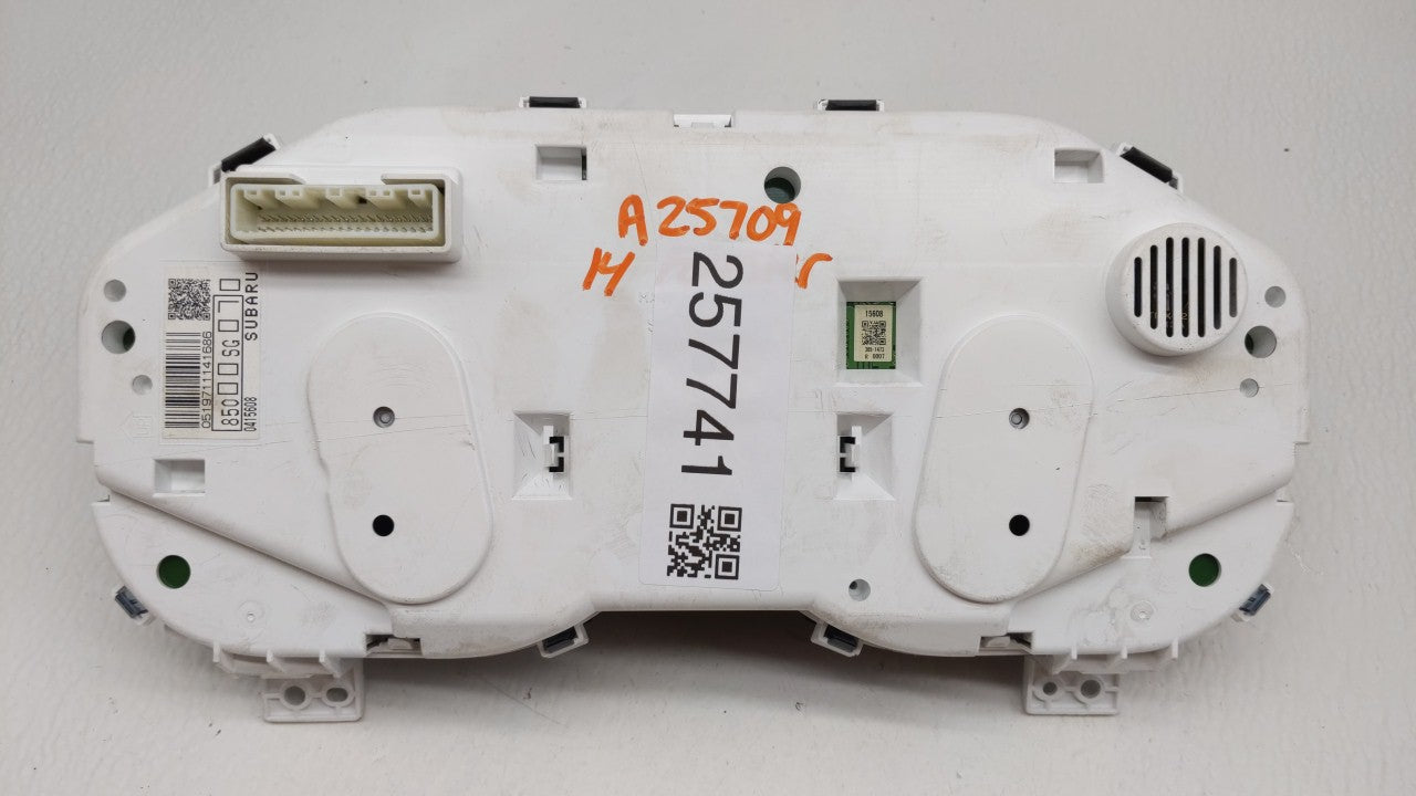 2014 Subaru Forester Instrument Cluster Speedometer Gauges P/N:85000SG070 Fits OEM Used Auto Parts - Oemusedautoparts1.com