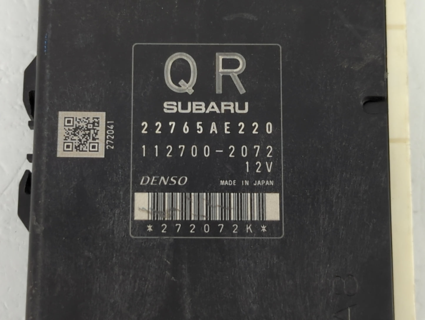 2014 Subaru Forester PCM Engine Control Computer ECU ECM PCU OEM P/N:112700-2072 22765AE220 Fits OEM Used Auto Parts - Oemus