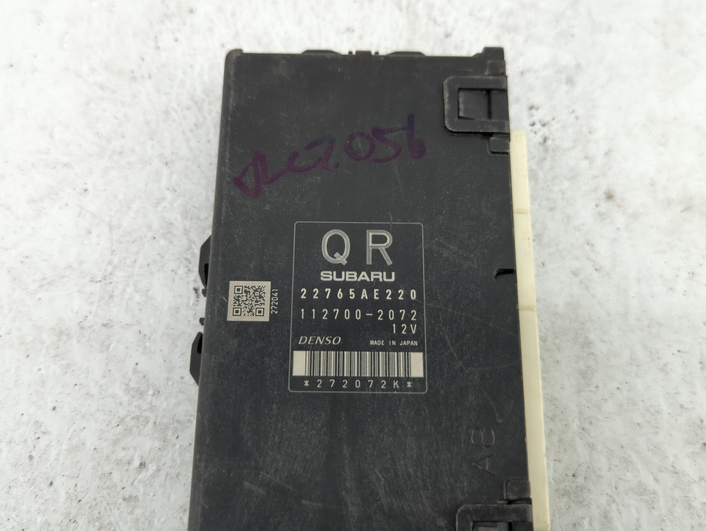 2014 Subaru Forester PCM Engine Control Computer ECU ECM PCU OEM P/N:112700-2072 22765AE220 Fits OEM Used Auto Parts - Oemus