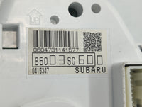 2014 Subaru Forester Instrument Cluster Speedometer Gauges P/N:85003SG600 85003SG60 Fits OEM Used Auto Parts - Oemusedautopa