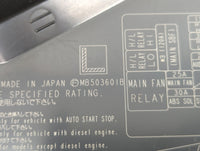 2014-2015 Subaru Forester Fusebox Fuse Box Panel Relay Module P/N:MB503601B MB100200B Fits Fits 2014 2015 OEM Used Auto Part