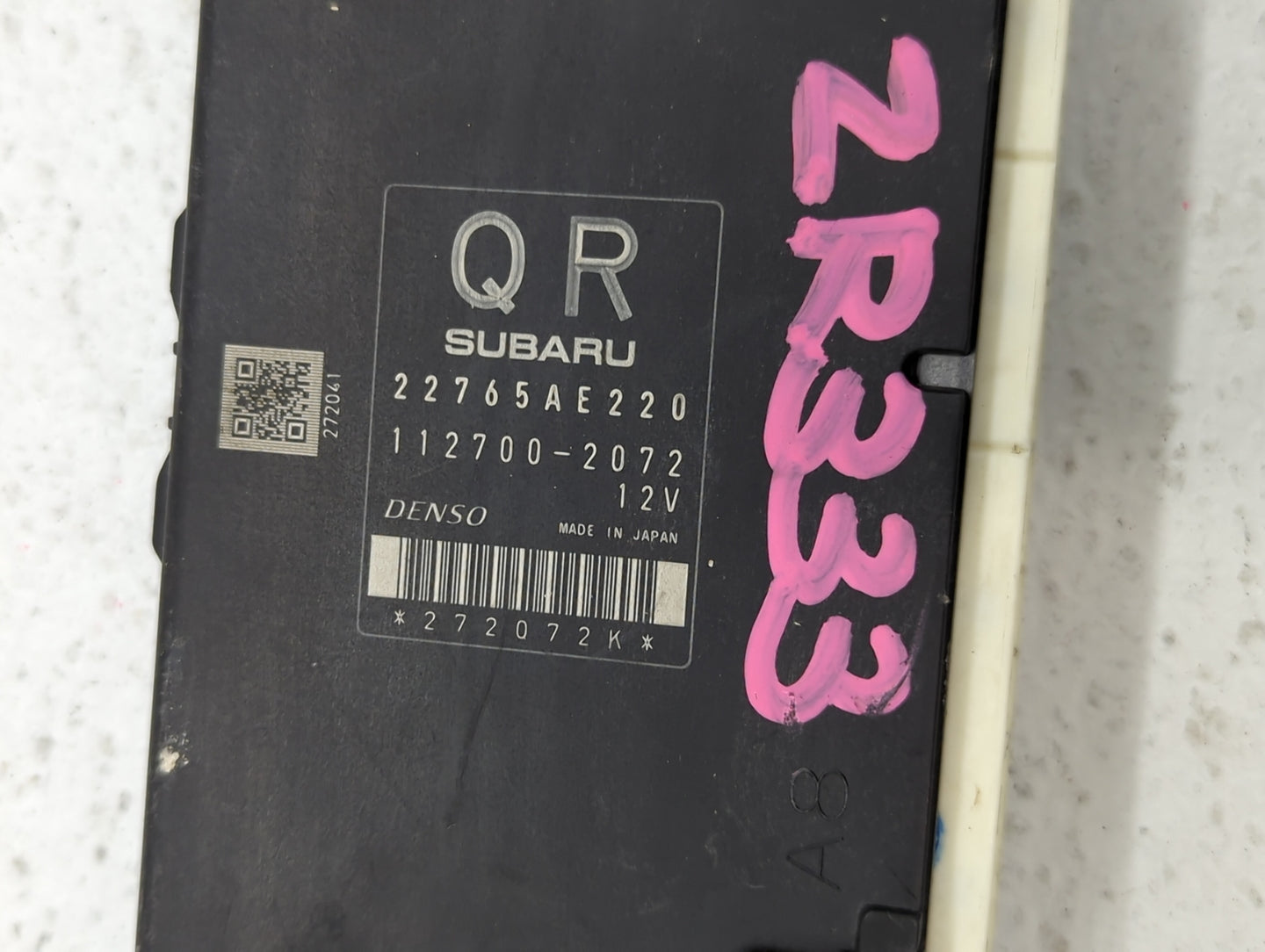 2014 Subaru Forester PCM Engine Control Computer ECU ECM PCU OEM P/N:22765AE220 88281SG600 Fits OEM Used Auto Parts - Oemuse