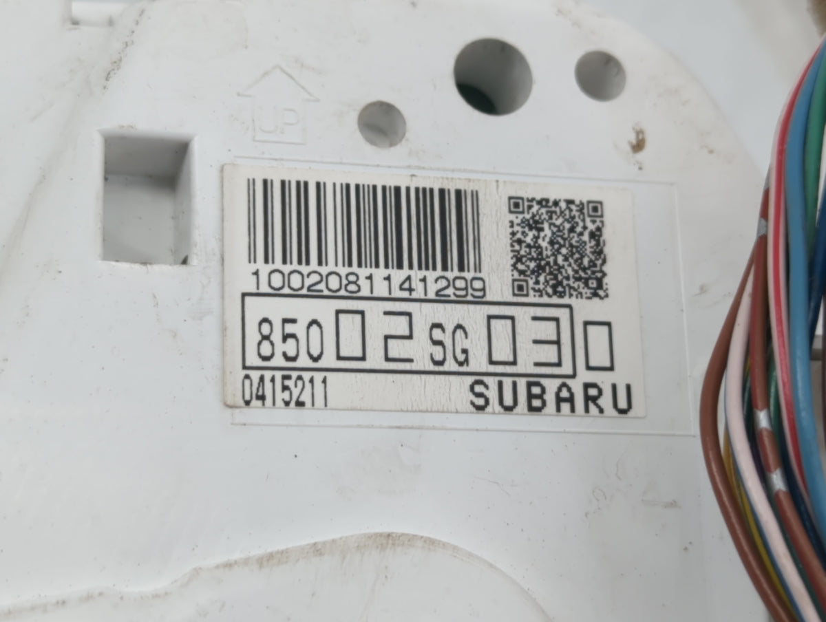 2014 Subaru Forester Instrument Cluster Speedometer Gauges P/N:85002SG030 Miles: Fits OEM Used Auto Parts - Oemusedautoparts