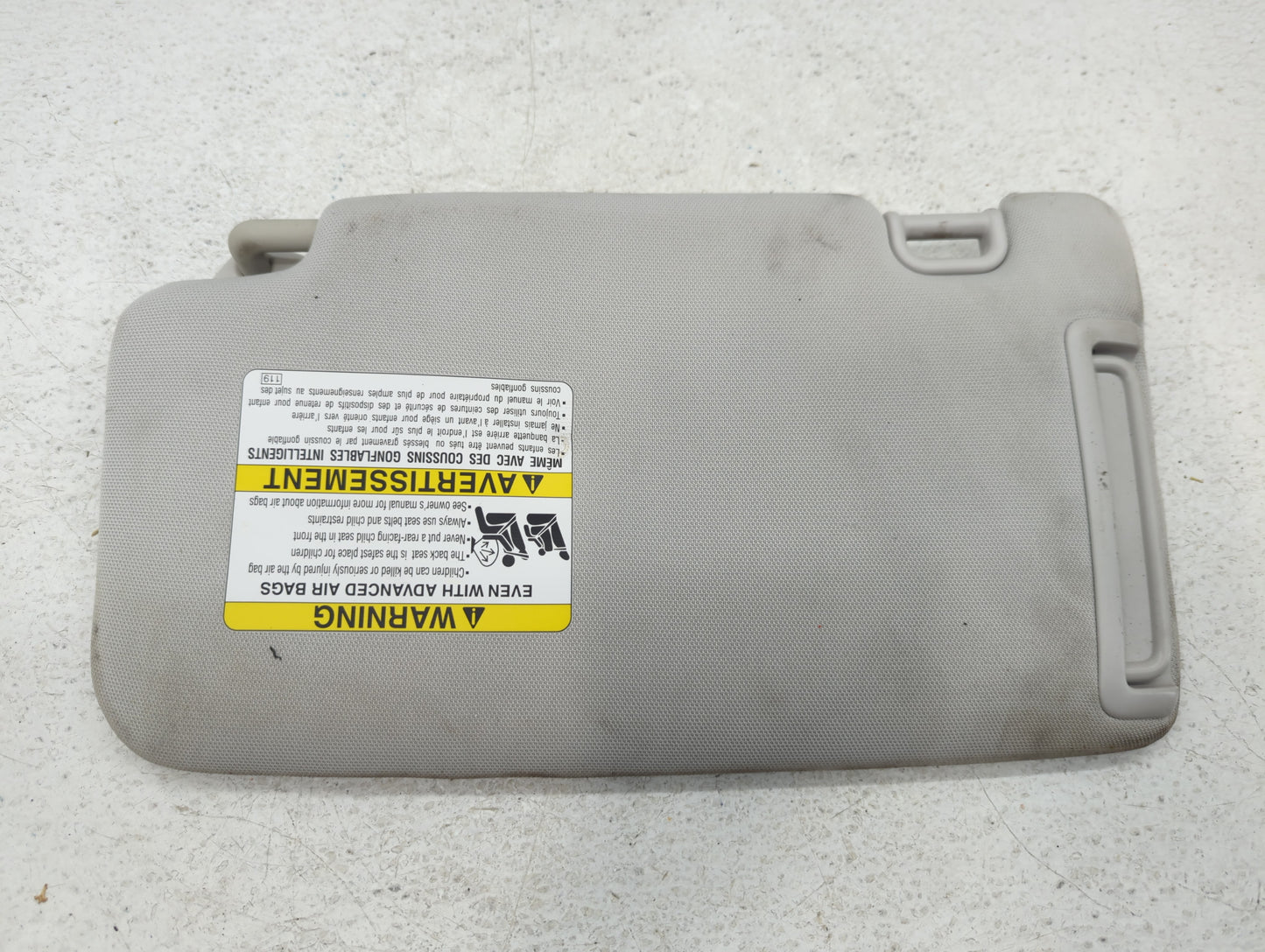 2014 Subaru Forester Sun Visor Shade Replacement Passenger Right Mirror Fits OEM Used Auto Parts - Oemusedautoparts1.com