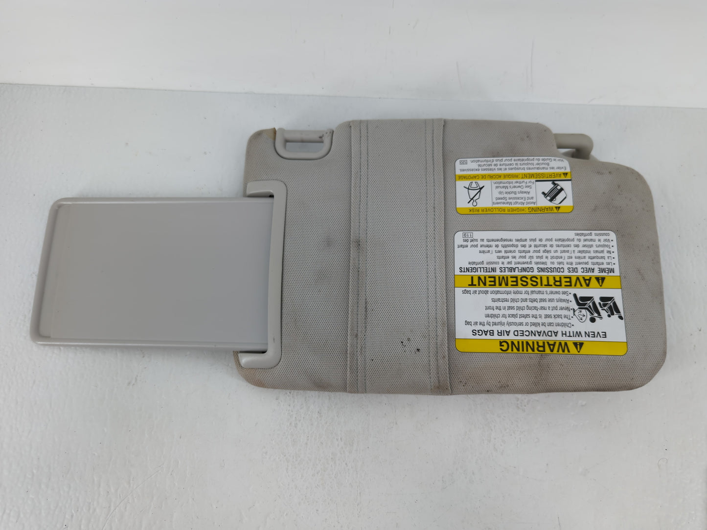 2014 Subaru Forester Sun Visor Shade Replacement Driver Left Mirror Fits OEM Used Auto Parts - Oemusedautoparts1.com