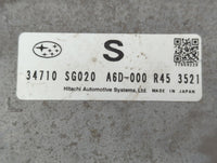 2014 Subaru Forester PCM Engine Control Computer ECU ECM PCU OEM P/N:A6D-000 R45 3521 34710 SG020 Fits OEM Used Auto Parts -