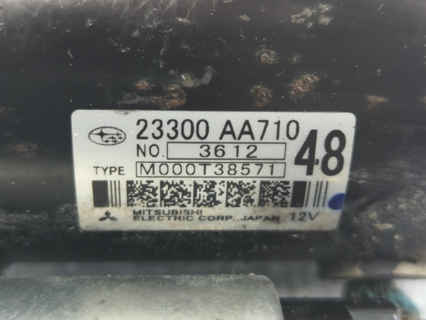 2014-2018 Subaru Forester Car Starter Motor Solenoid OEM P/N:23300 AA710 Fits OEM Used Auto Parts - Oemusedautoparts1.com