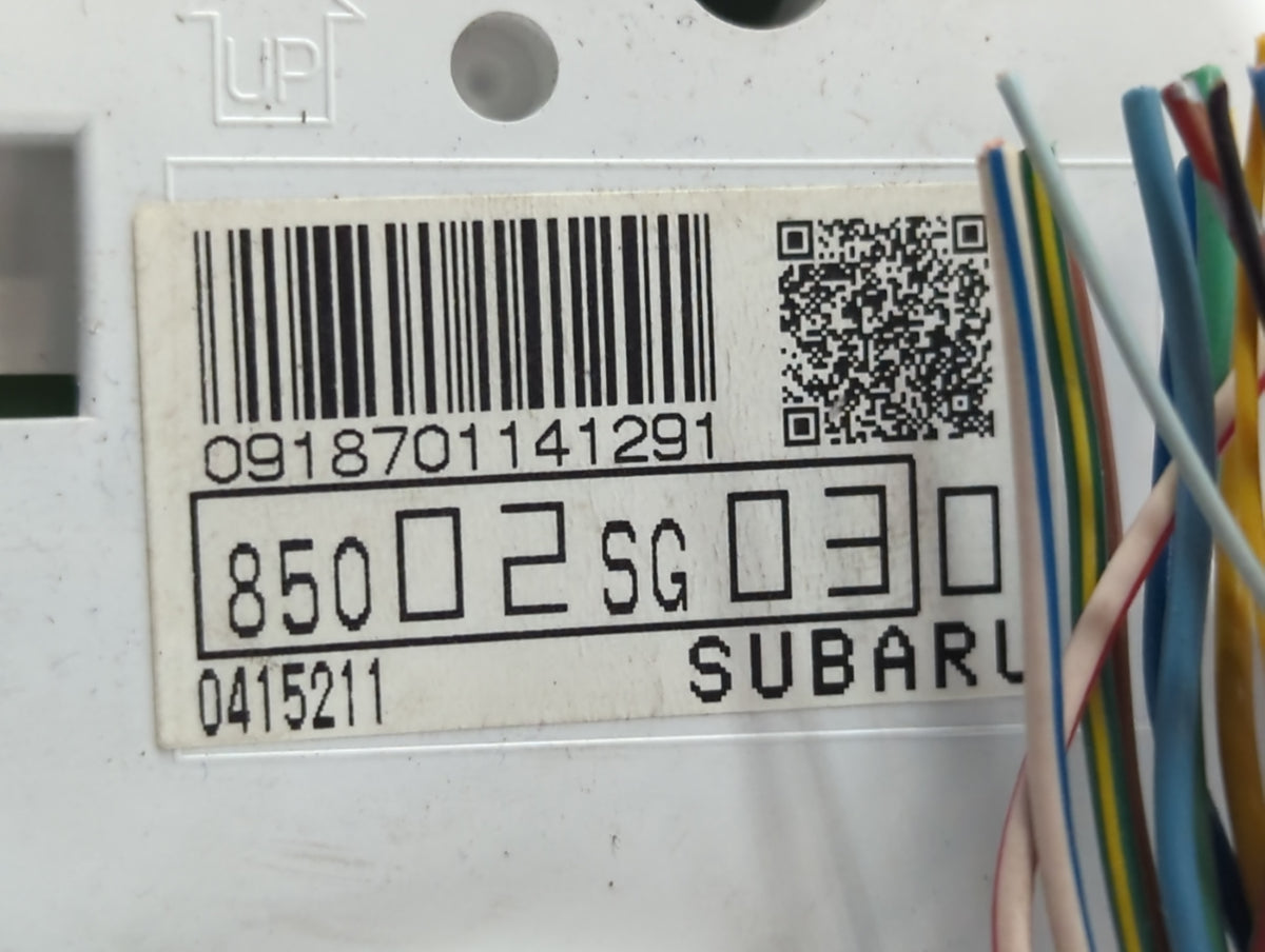 2014 Subaru Forester Instrument Cluster Speedometer Gauges P/N:85002SG030 Miles: Fits OEM Used Auto Parts - Oemusedautoparts