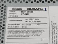 2014 Subaru Forester Radio AM FM Cd Player Receiver Replacement P/N:86201SG620 Fits OEM Used Auto Parts - Oemusedautoparts1.