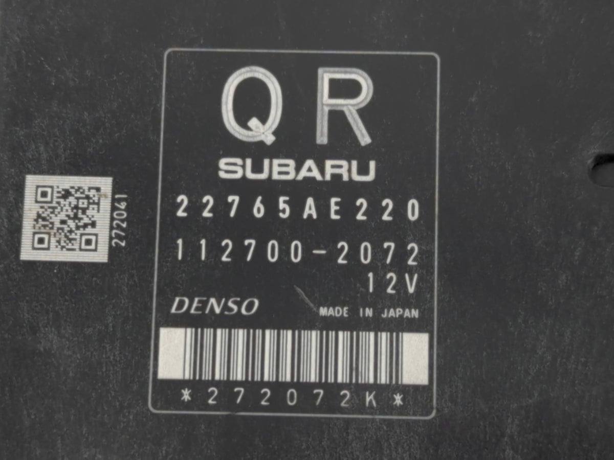 2014 Subaru Forester PCM Engine Control Computer ECU ECM PCU OEM P/N:22765AE220 A6D-000, 34710 SG020 OEM Used Auto Parts - O