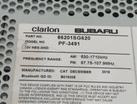 2014 Subaru Forester Radio AM FM Cd Player Receiver Replacement P/N:86201SG620 Fits OEM Used Auto Parts - Oemusedautoparts1.